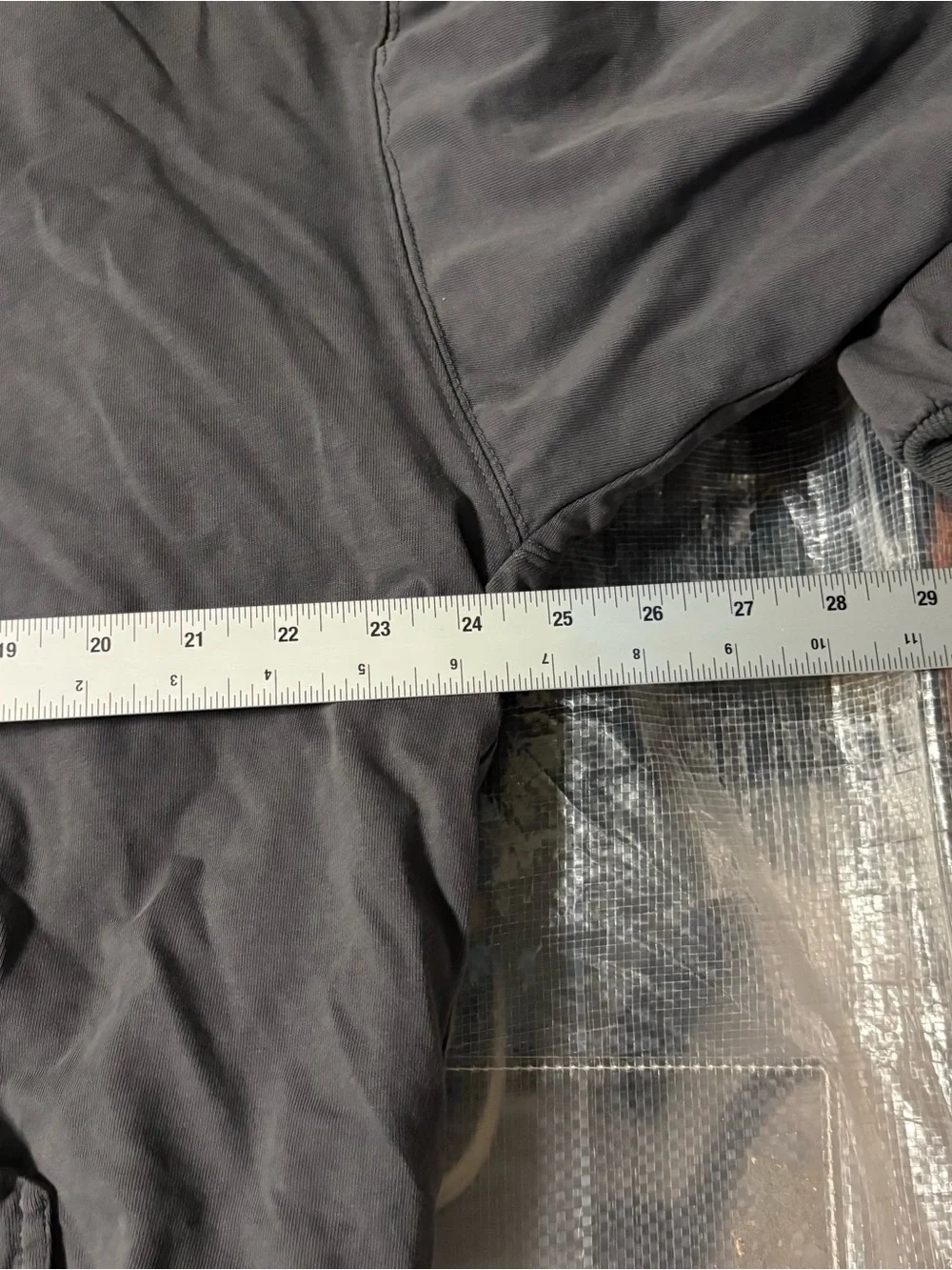 BELLIFY Faded Wash Oversized Boxy Hoodie in Charcoal L